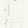 Yamaha C1X SH Silent Grand Piano Dimensions