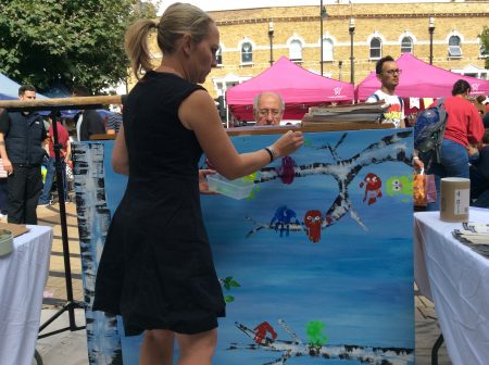 Morley Hand-Painted Piano