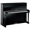 Yamaha P116 Upright Acoustic Piano in Polished Ebony with Chrome Fittings