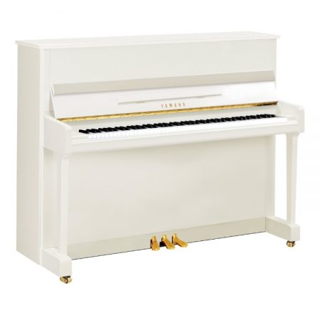 Yamaha P116 Upright Acoustic Piano in Polished White