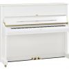 U1 Polished White Upright Acoustic Piano