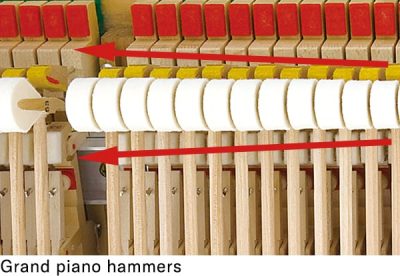 Grand piano hammers