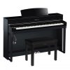 Yamaha CLP 745 Polished Ebony Bundle, digital piano, piano stool and headphones