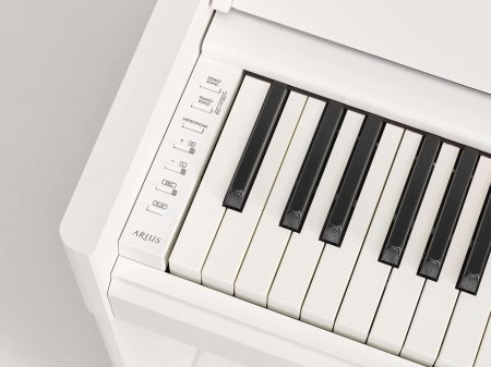 Yamaha Arius YDP-S55 white keyboard close up