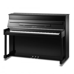 Ritmuller Classic EU110S Silent Upright Piano - Black Chrome