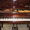 Challen antique baby grand piano front view