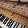 Challen antique baby grand piano action close up