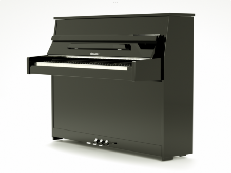 Ritmuller RC-112 upright piano, black