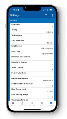 adsilent app on phone screen - settings